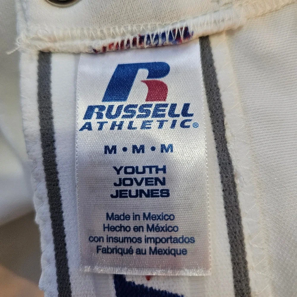 Russell Athletic Youth Medium White Baseball Pants Mesh Panels vented 2 pair new - Picture 3 of 10